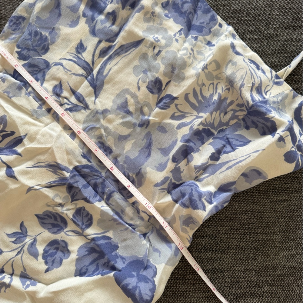 Reformation Blue and White Floral Mini Dress - Picture 5 of 5